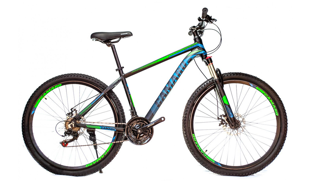 Фотография Велосипед CAMARO Blaze 27.5" (2021) 2021 Черно-зеленый